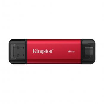 Kingston Dual USB-A/C Portable SSD 2TB - Black/Red
