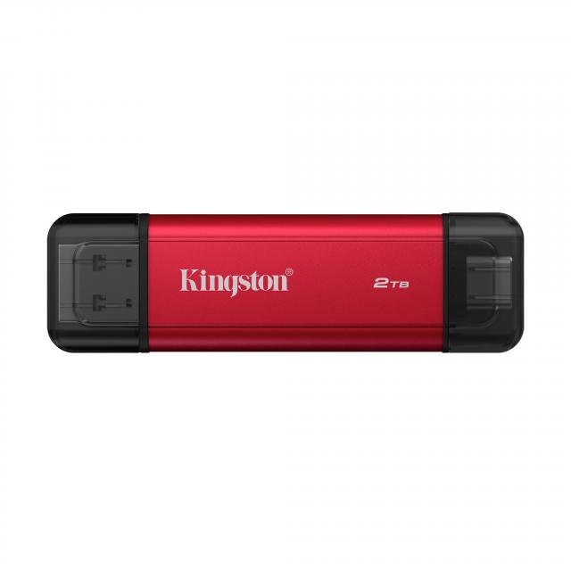 Kingston Dual USB-A/C Portable SSD 2TB - Black/Red 