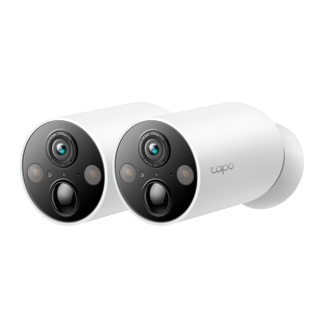 Охранителна WiFi камера TP-Link Tapo C425, Външен/вътрешен монтаж, WiFi - 2 Броя 