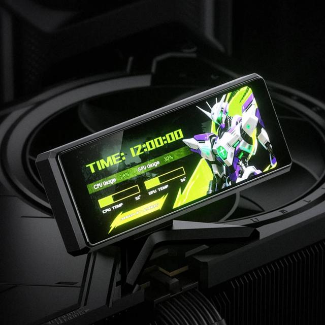 Информативен дисплей за кутия Jonsbo DS339 3.3" IPS - Черен 