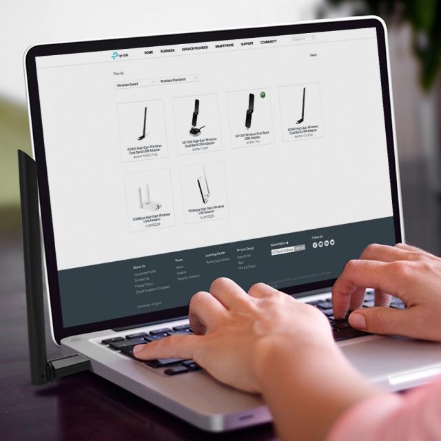 Безжичен адаптер TP-LINK Archer T3U PLUS, AC1300, двулентов, USB3.0, вградена антена 