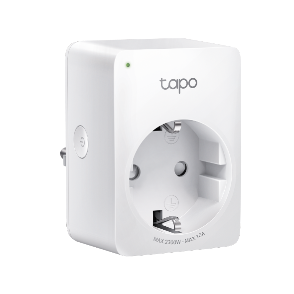 TP LINK TAPO P100 Смарт контакт 10A, 2300W, 2.4Ghz, задаване на график, таймер 