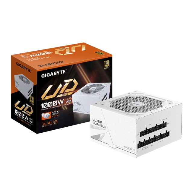 Power Supply Gigabyte UD1000GM PG5 V2 ICE - 1000W 80+ Gold PCIe 5.1 Ready 