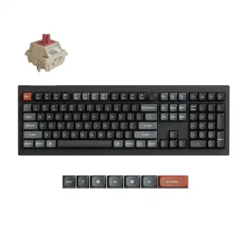 Wireless Mechanical Keyboard Keychron V6 Ultra 8K - Silk POM Switch Red