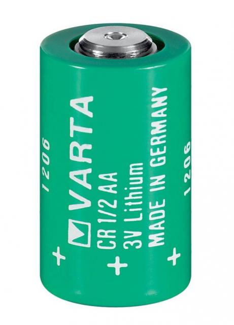 Lithium industrial battery CR-1/2AA  3V 950mAh  VARTA MICROBATTERY 
