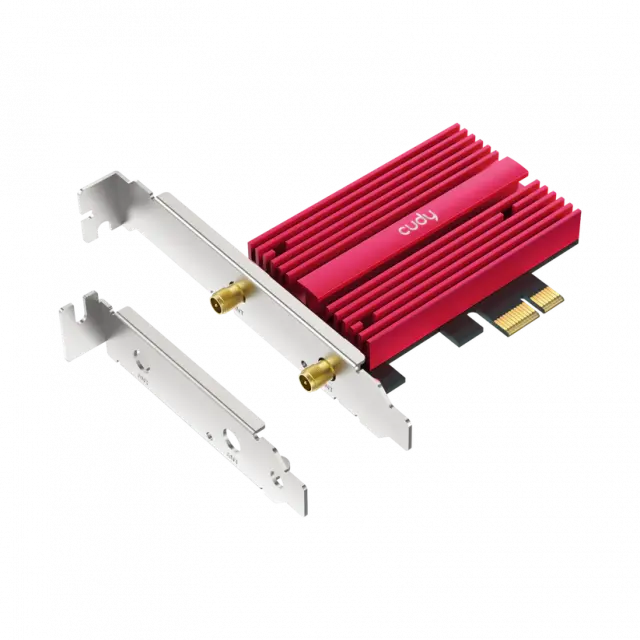 Мрежова карта Cudy WE9300S, Tri-Band WiFi 7 PCI-e, 5760 + 2880 Mbps 