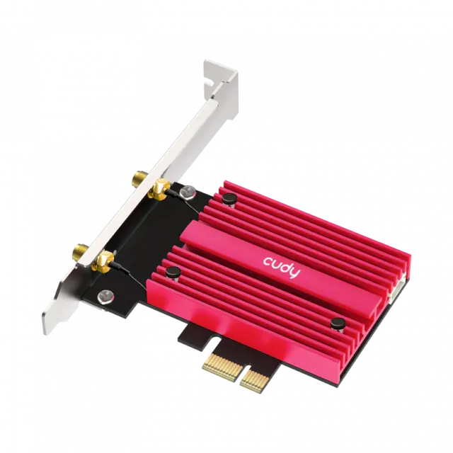 Мрежова карта Cudy WE9300S, Tri-Band WiFi 7 PCI-e, 5760 + 2880 Mbps 