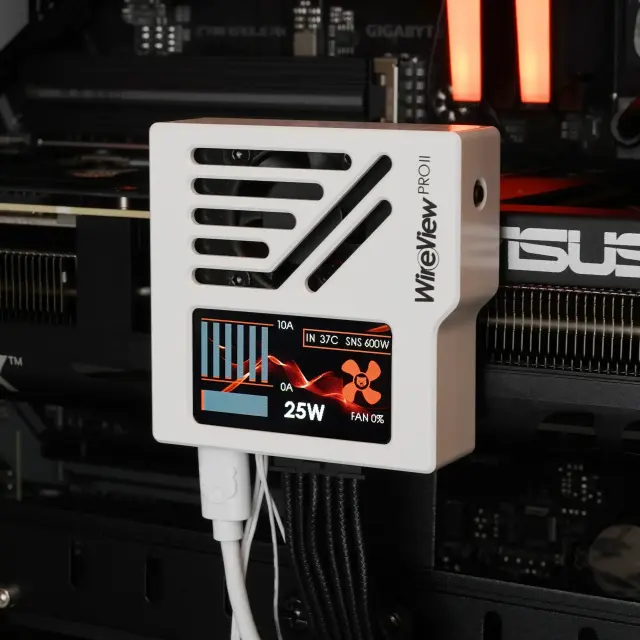 Датчик за видеокарта Thermal Grizzly WireView Pro II GPU 12V-2x6 - White 