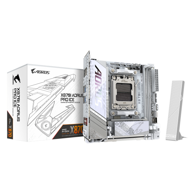 Дънна платка GIGABYTE X870I AORUS PRO ICE WIFI 7, Socket AM5 