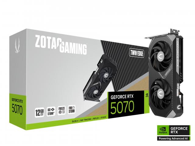 Видео карта ZOTAC GAMING RTX 5070 Twin Edge 12GB GDDR7 