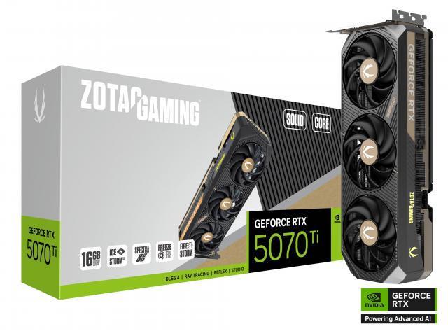 Graphic card ZOTAC GAMING RTX 5070 TI Solid SFF 16GB GDDR7 